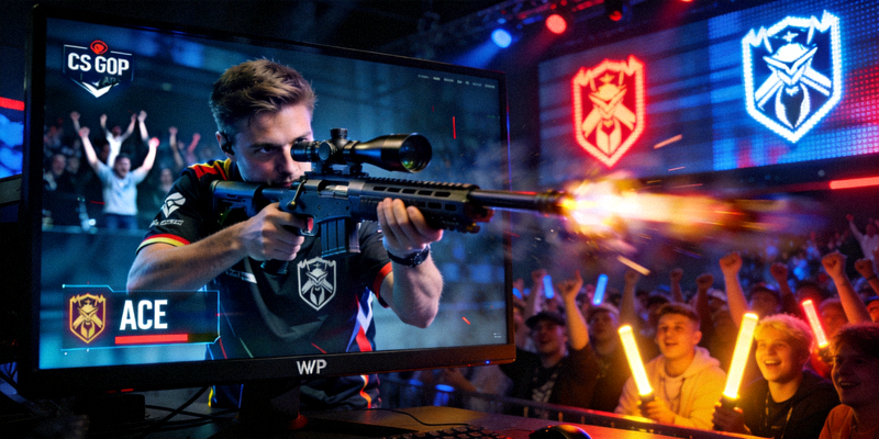 电子竞技热血对战精彩瞬间 - 《CS:GO》Major赛事中职业选手完成精彩击杀的镜头
